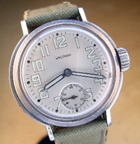 1942 Waltham military watch refinished dial
